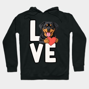 Love Rottweiler Hoodie